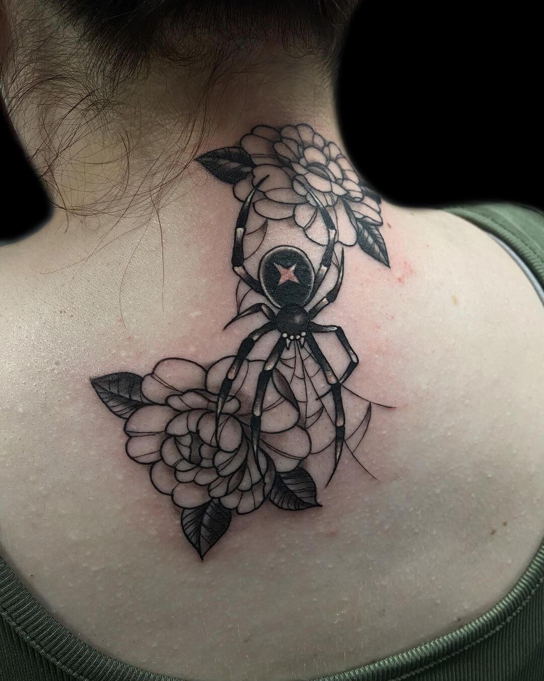 Gorgeous Spider Tattoo Design