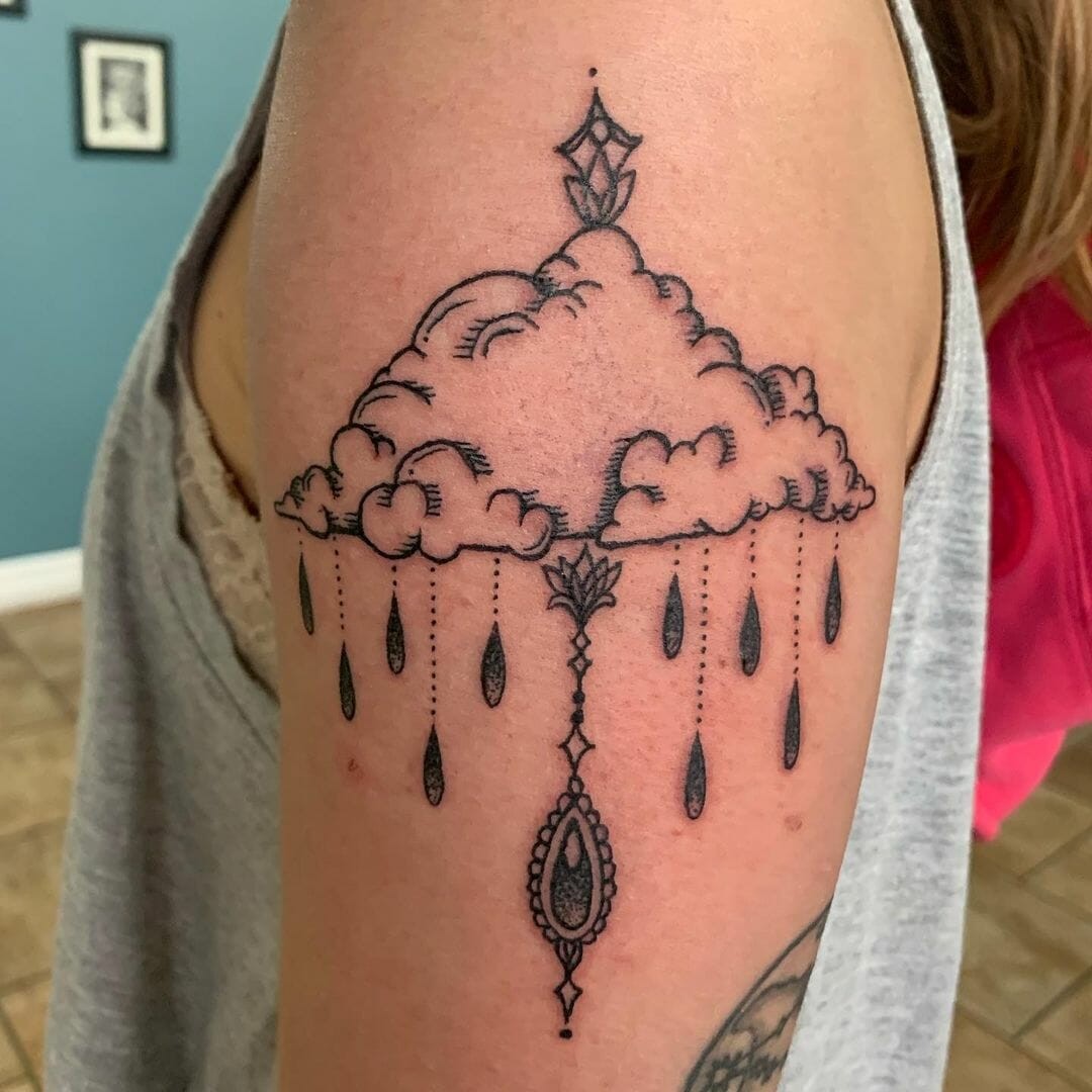 Ornamental Black Cloud Tattoo