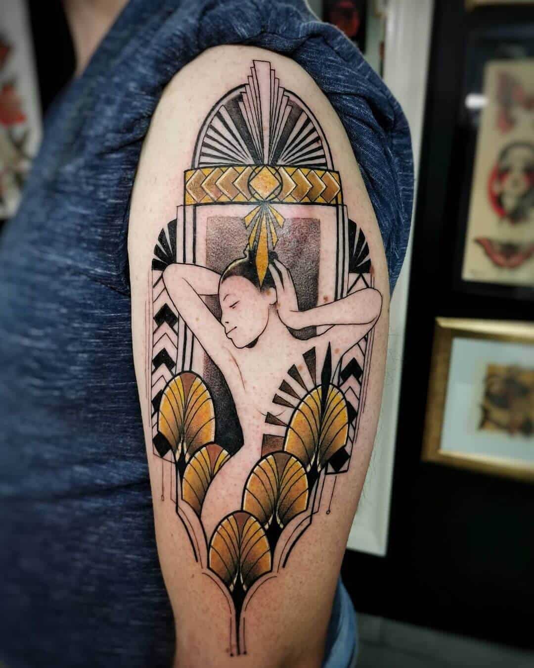 Art Deco Tattoo Sleeve