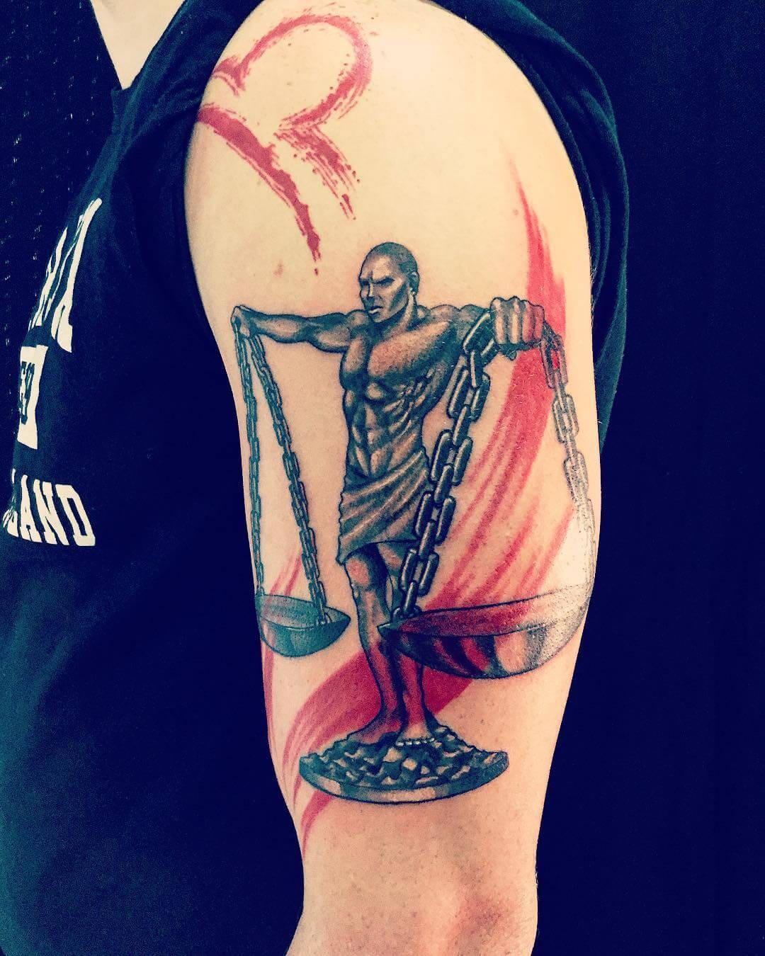 Kratos Scale Tattoo