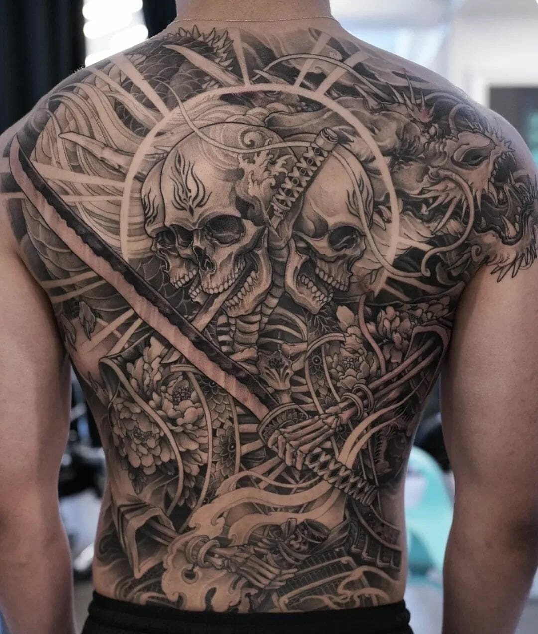 Samurai Skull Tattoo