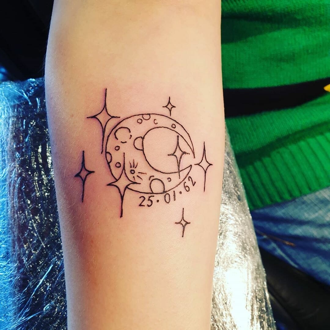 Small Moon Tattoos