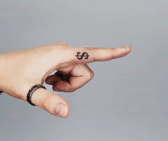 Finger Dot Tattoo