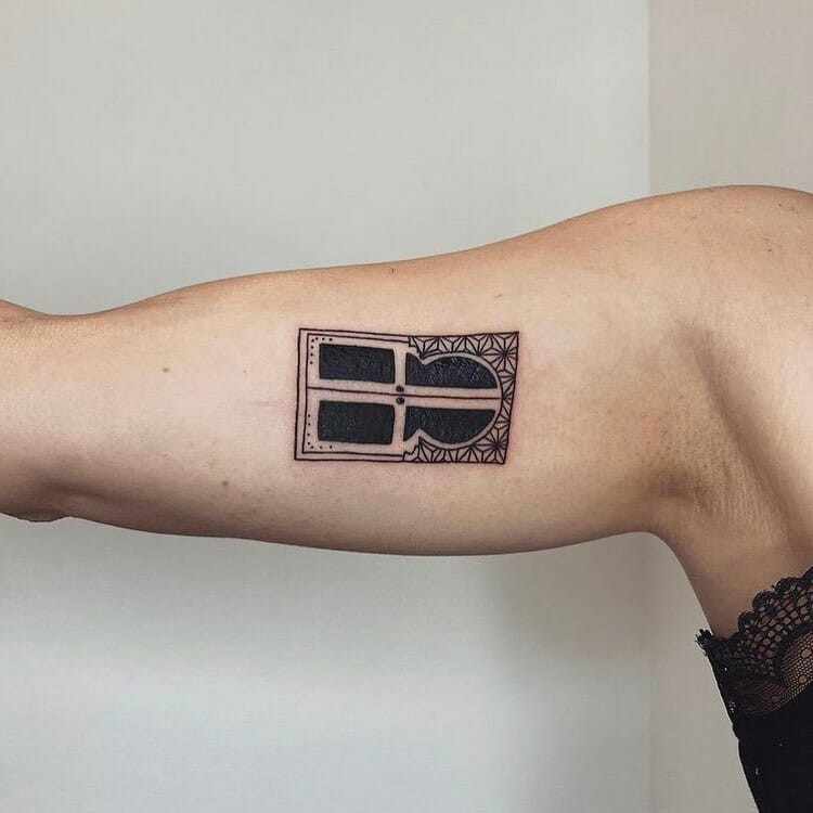 Arabic Window Tattoo