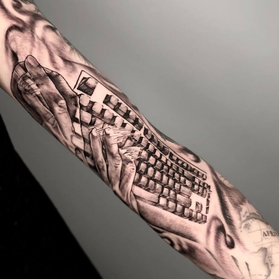 The ‘Gaming Movement’ Keyboard Tattoo