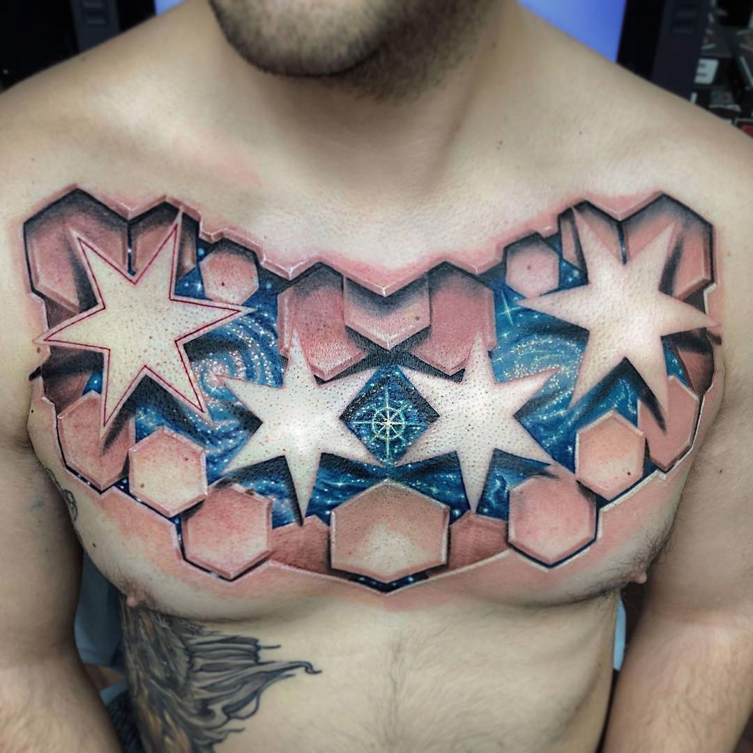 Chicago 4 Stars Tattoo