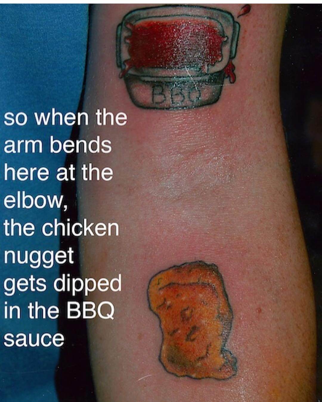 Chicken Nugget Dip Tattoo