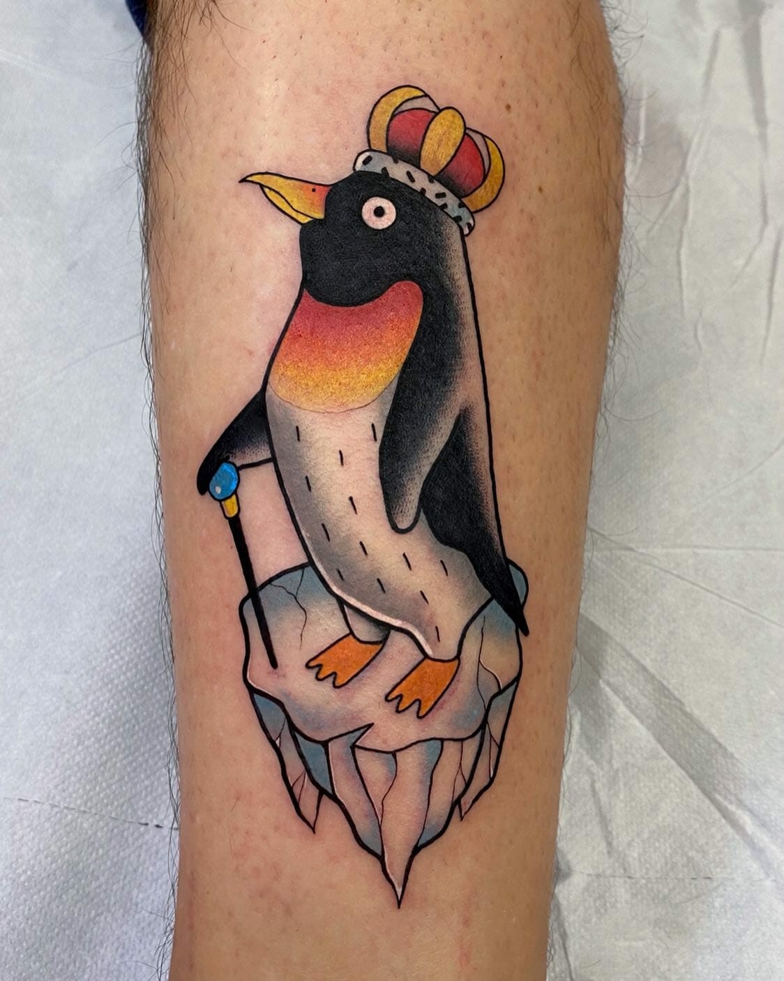 Funny Penguin Tattoo