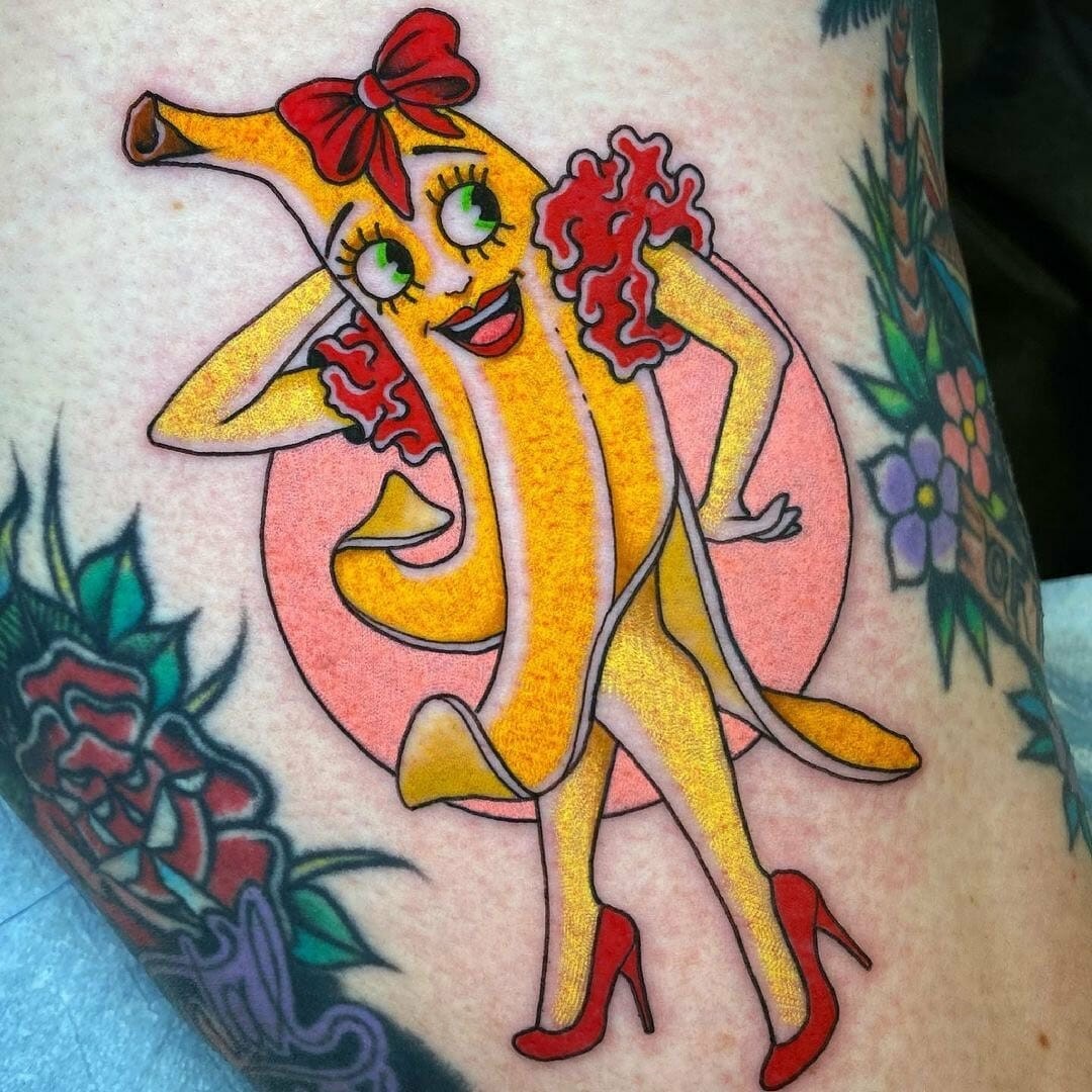 Animated Banana Tattoo