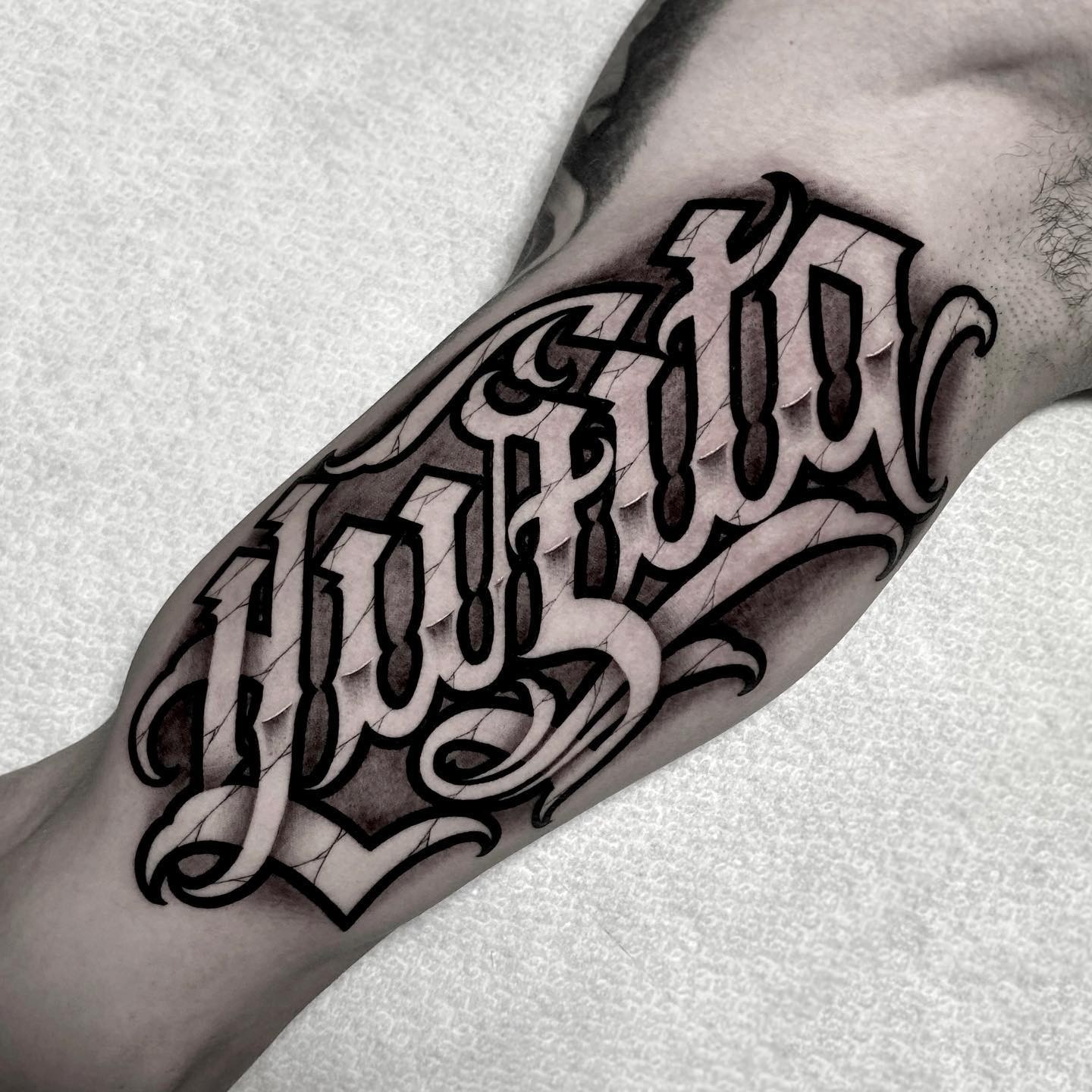 Graffiti Font Tattoo