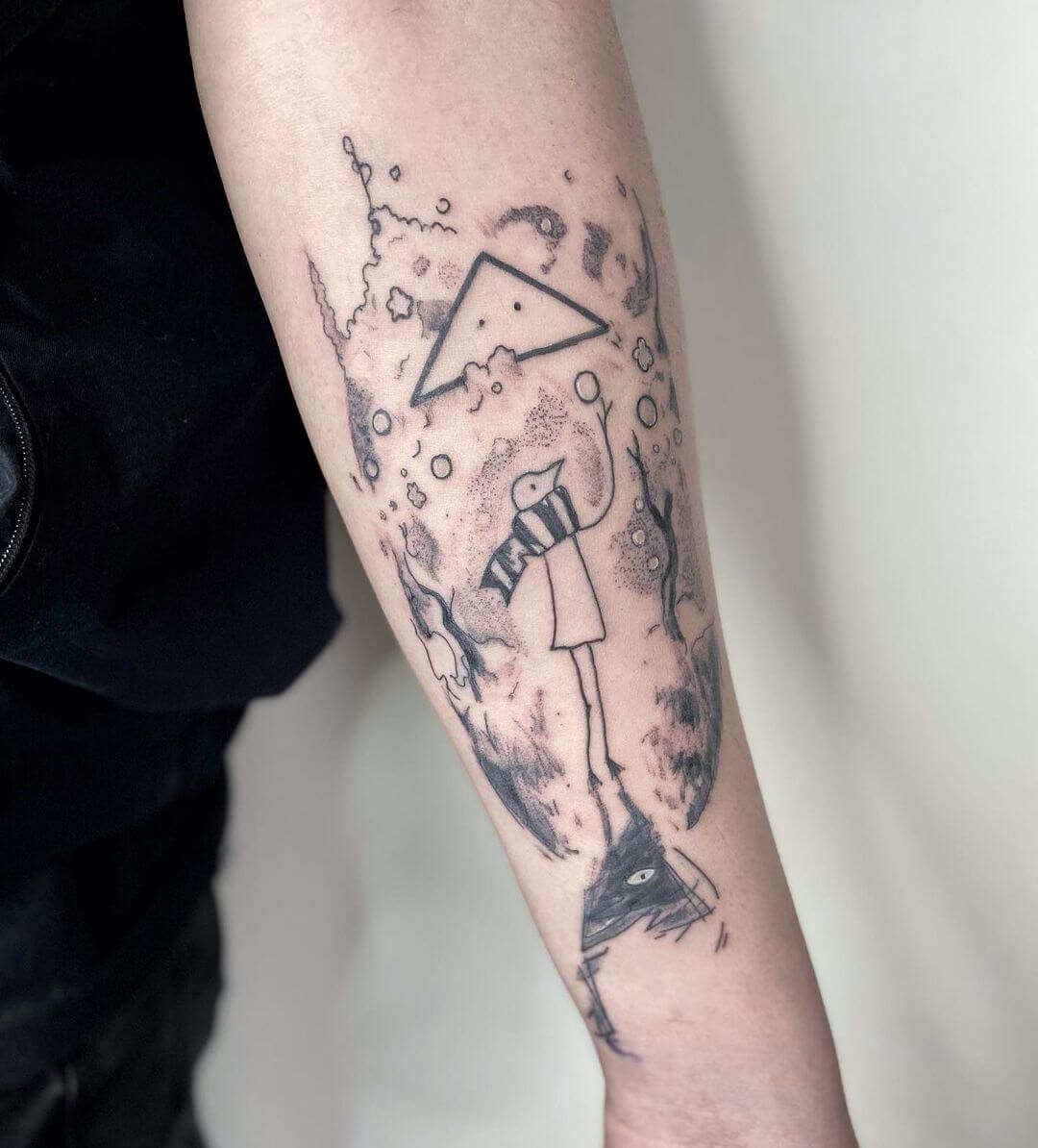 Oyasumi Punpun Tattoo Hand