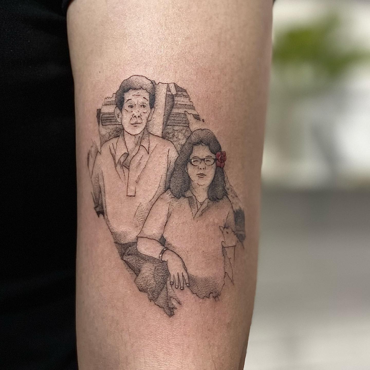 Portrait Mom And Dad Tattoo