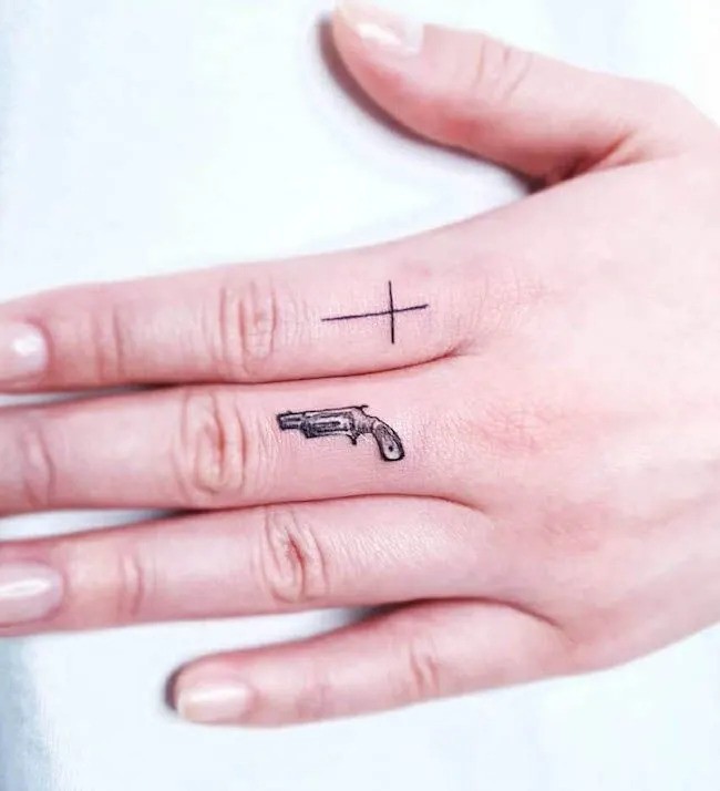 Finger Dot Tattoo