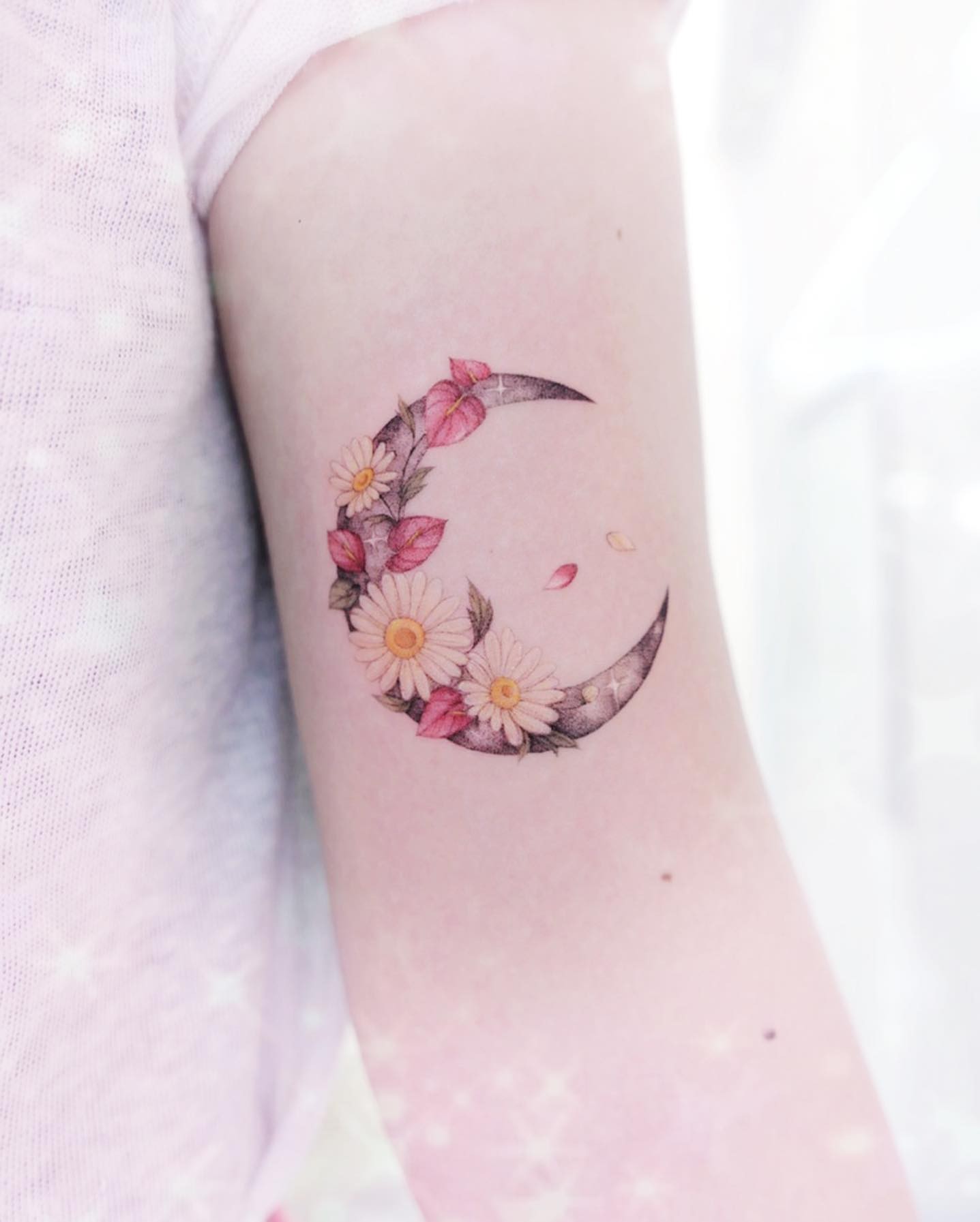 April Birth Flower Tattoo