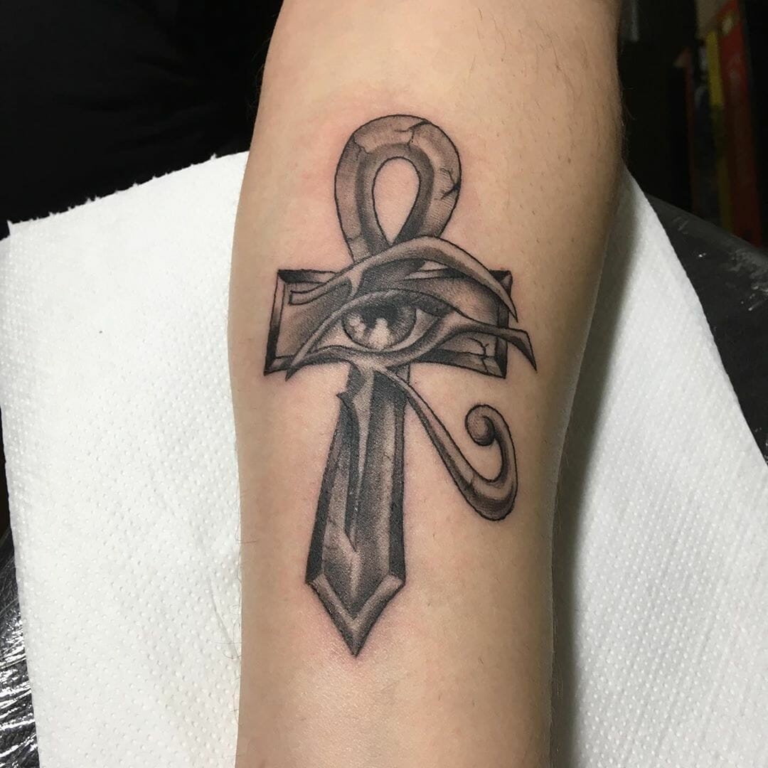 Black Ankh Tattoo Ideas