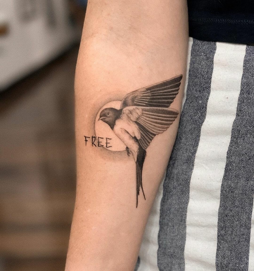 Soaring Swallow Tattoo