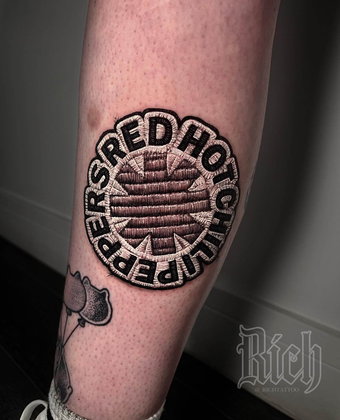 Realistic Red Hot Chili Peppers Tattoo