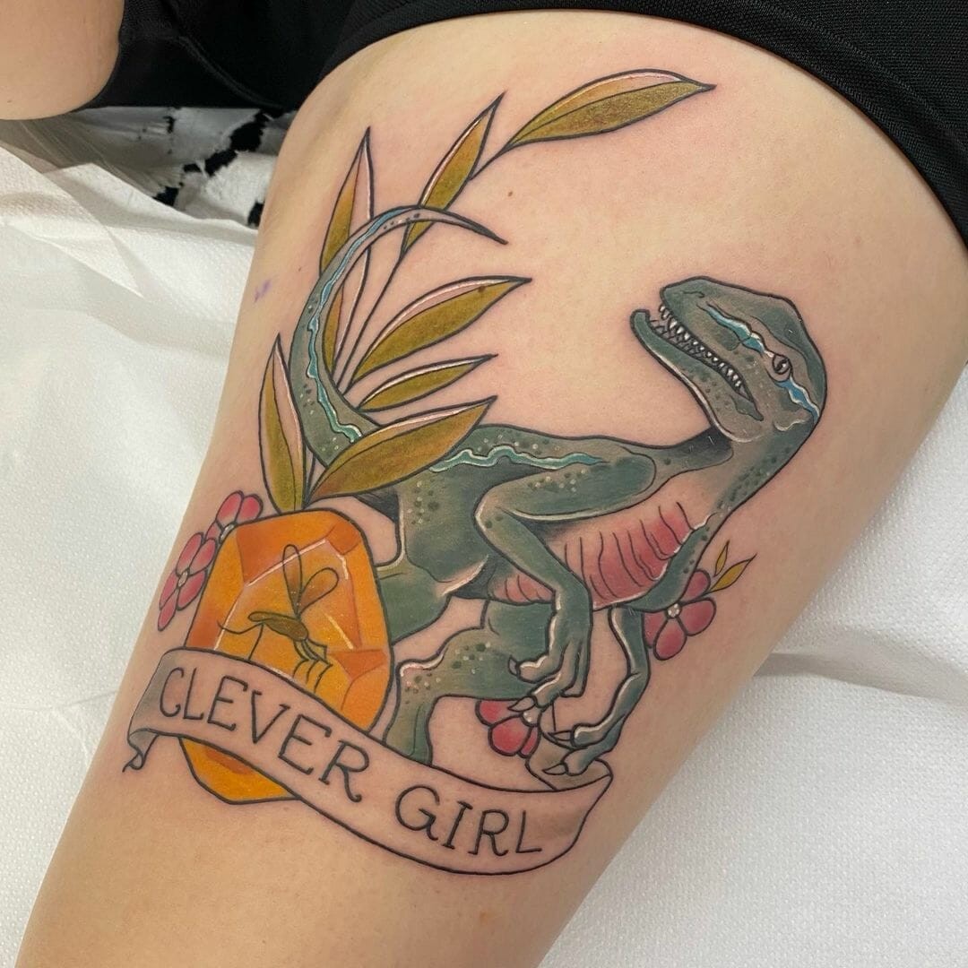 Velociraptor Jurassic Park Tattoo