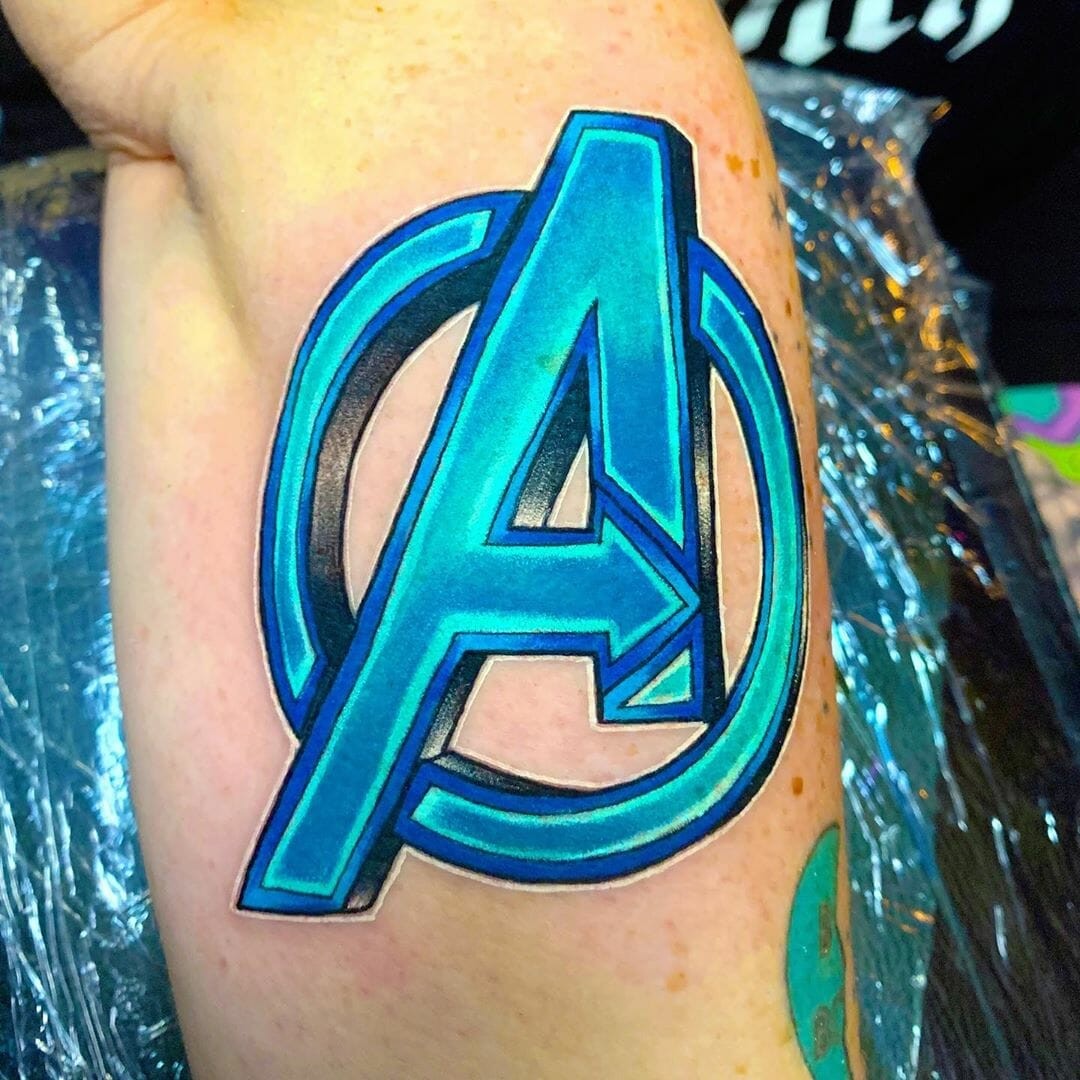 Avengers Marvel Logo Tattoo