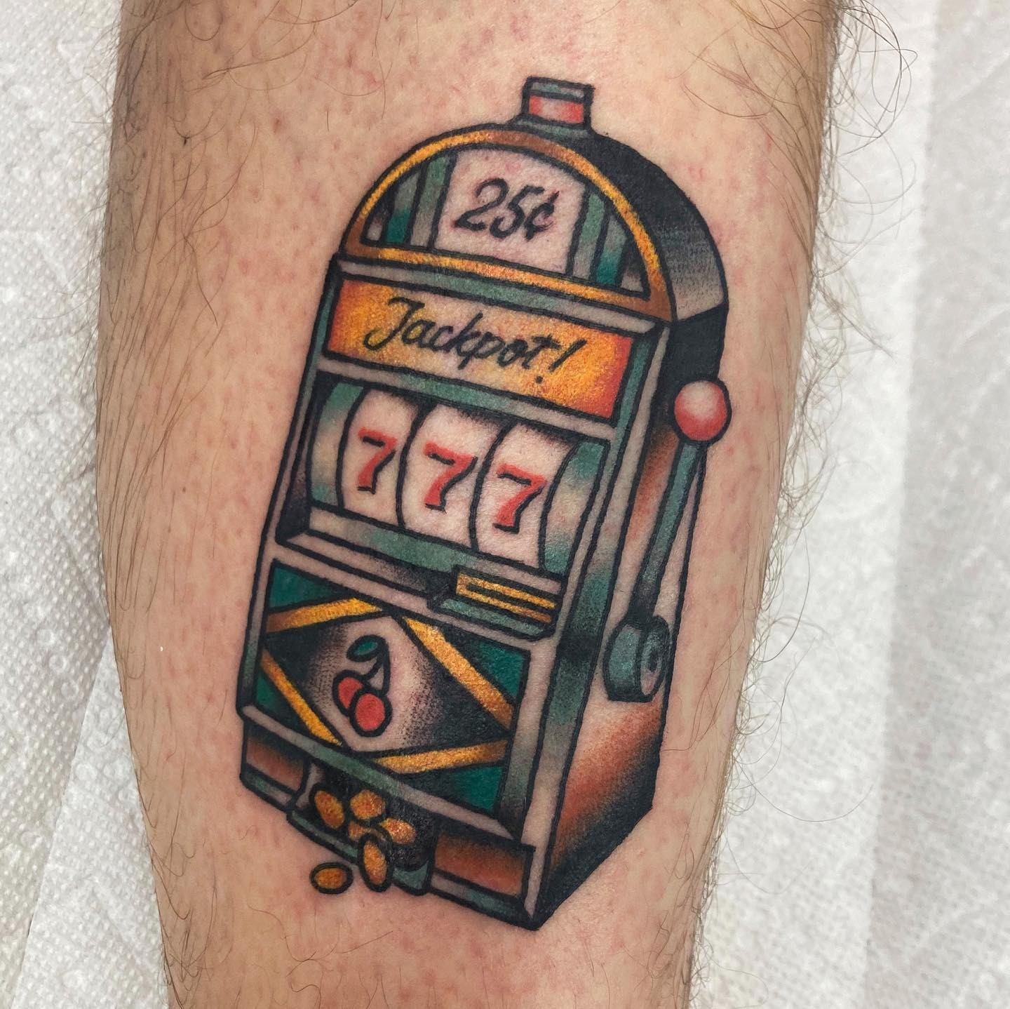 Slot Machines Tattoo Design