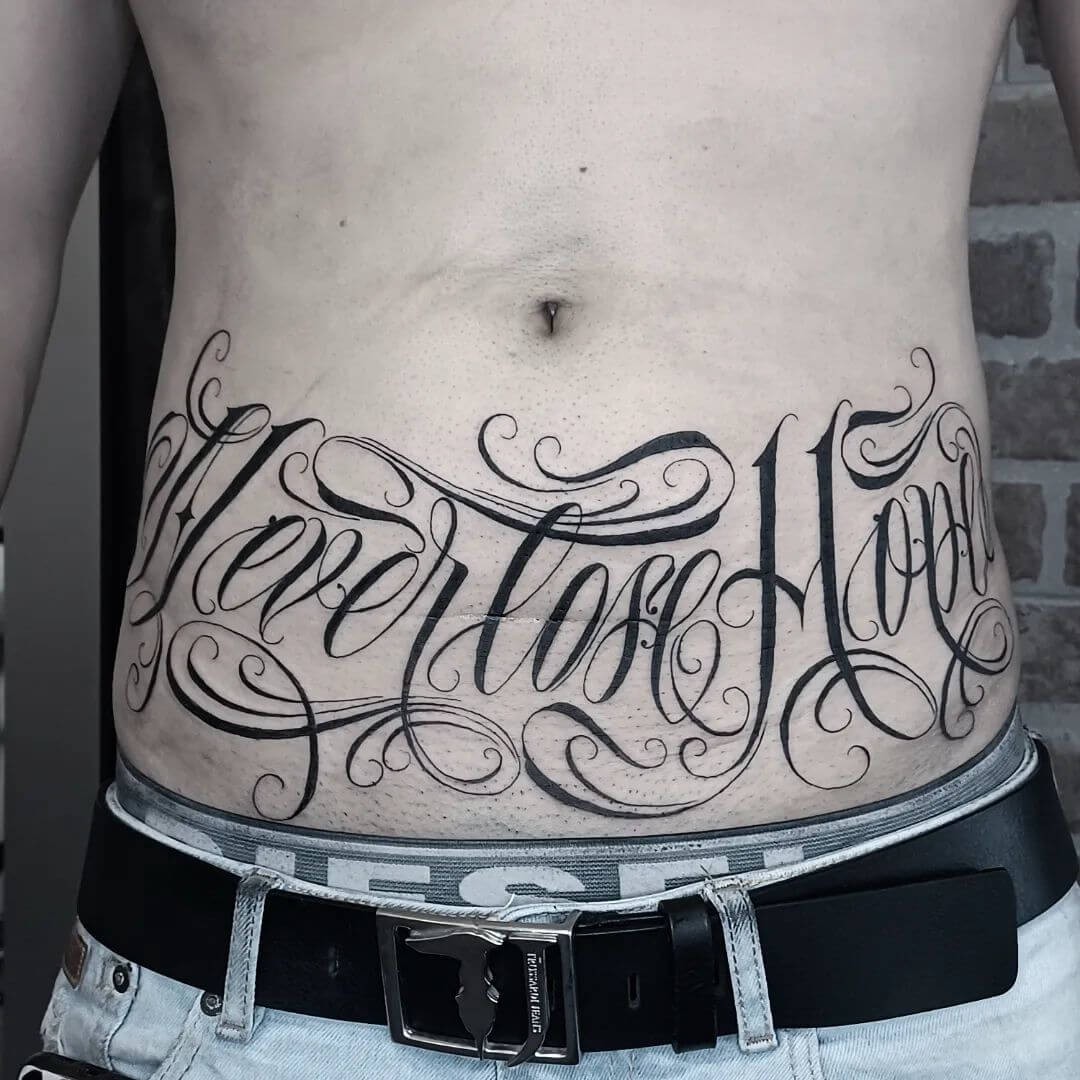 Motivational Lettered Tattoos