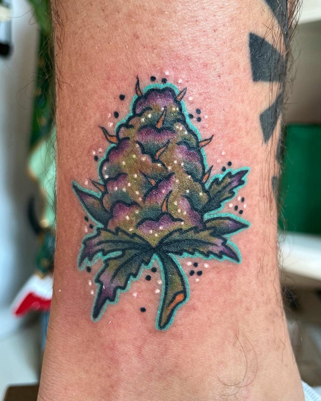 Marijuana Bud Tattoo Designs