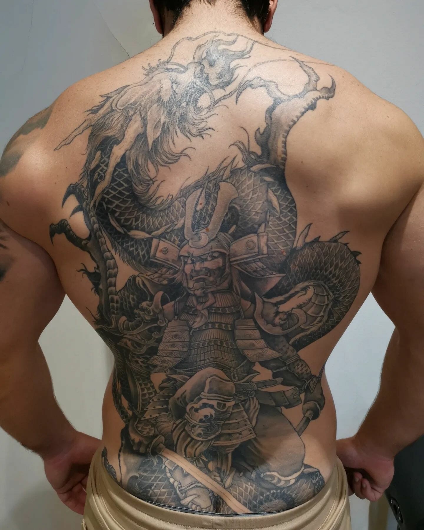 Samurai And Dragon Tattoo