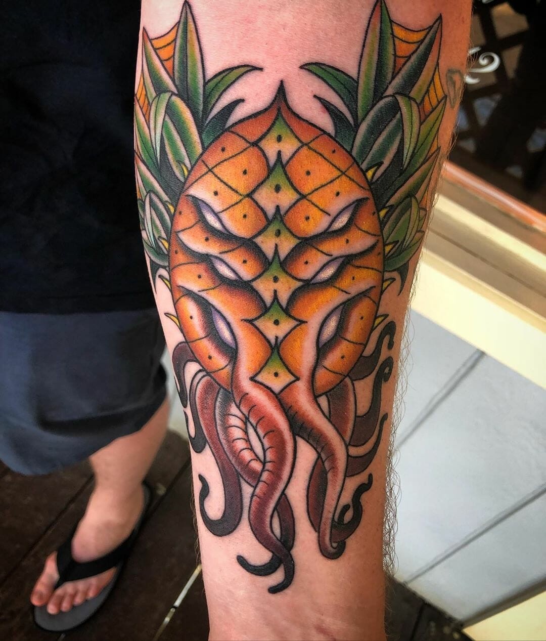 Cthulhu Pineapple Tattoo