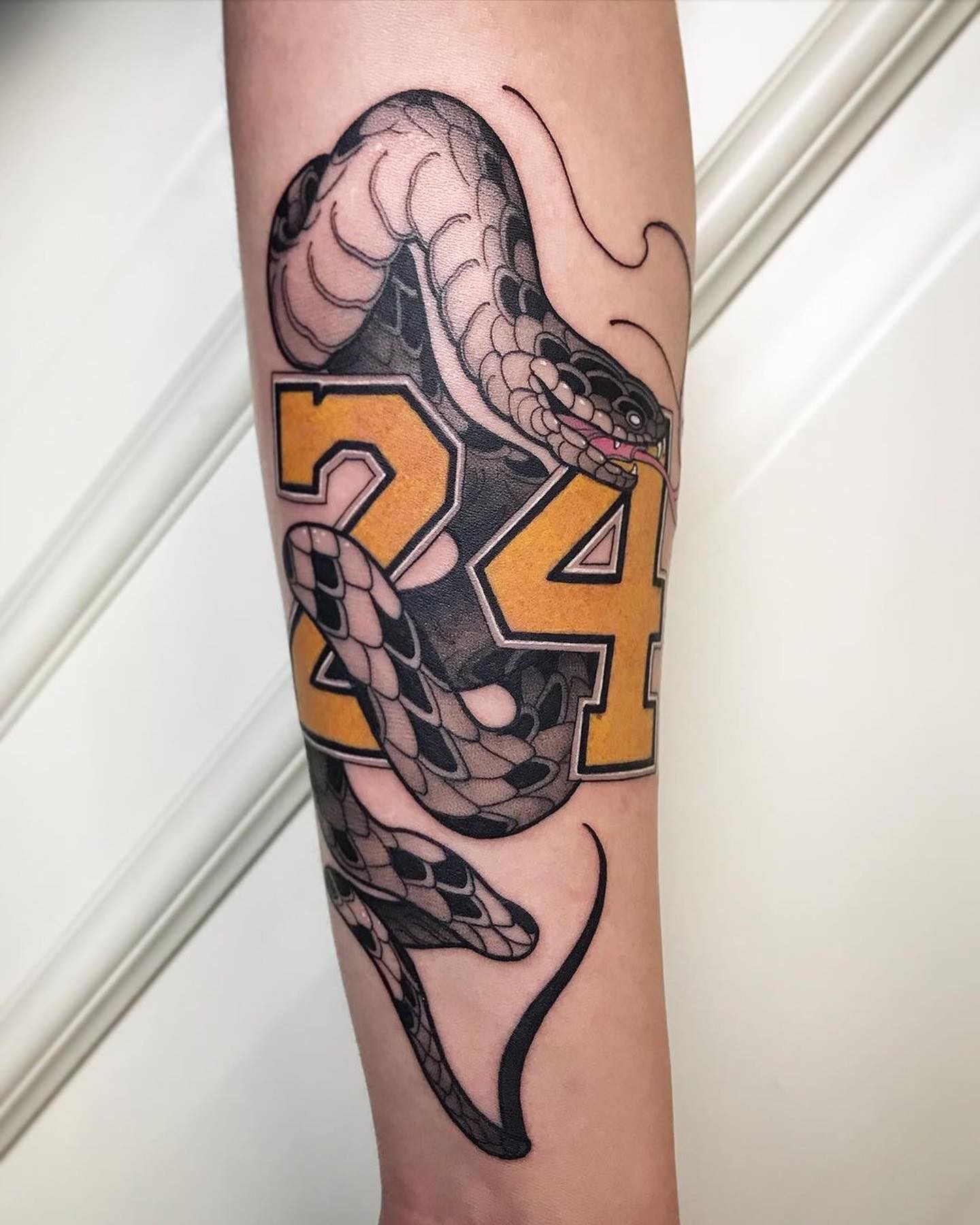 Black Mamba Kobe Bryant Tribute Tattoo