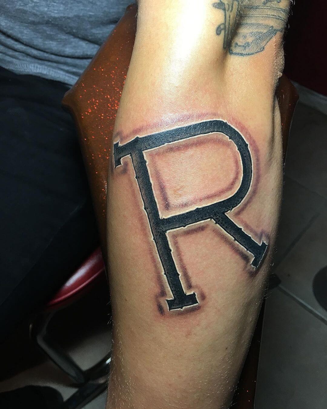 Crazy R Cattle Brand Tattoos