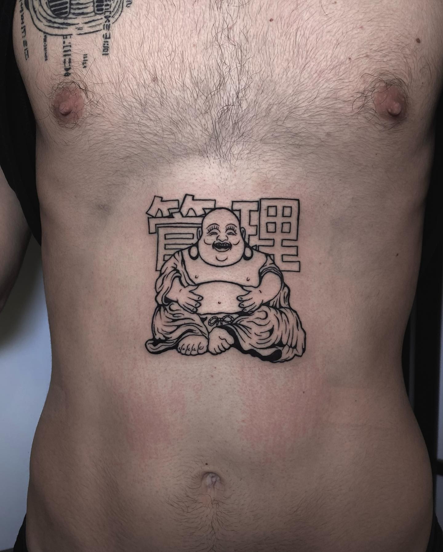 Buddha Chest Tattoo