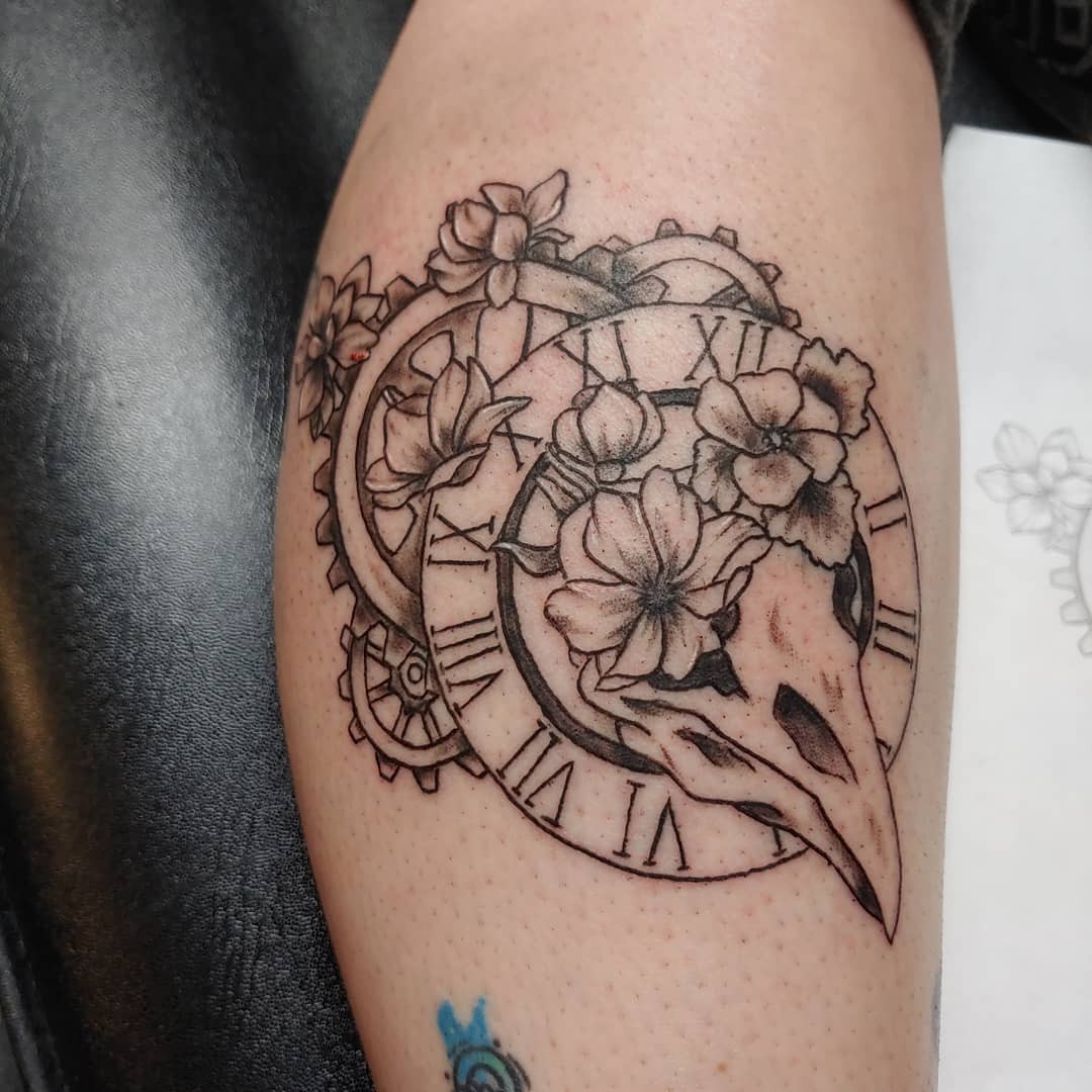 Steampunk Clock Tattoo Designs