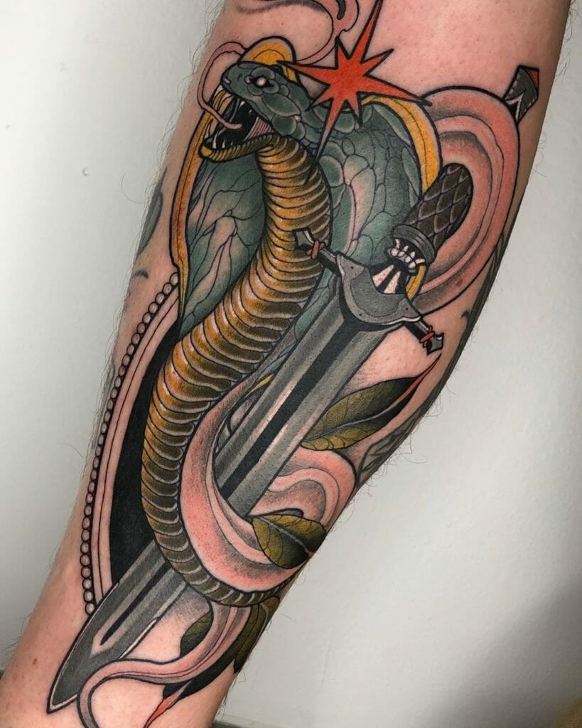 Beautiful Snake Tattoo Design