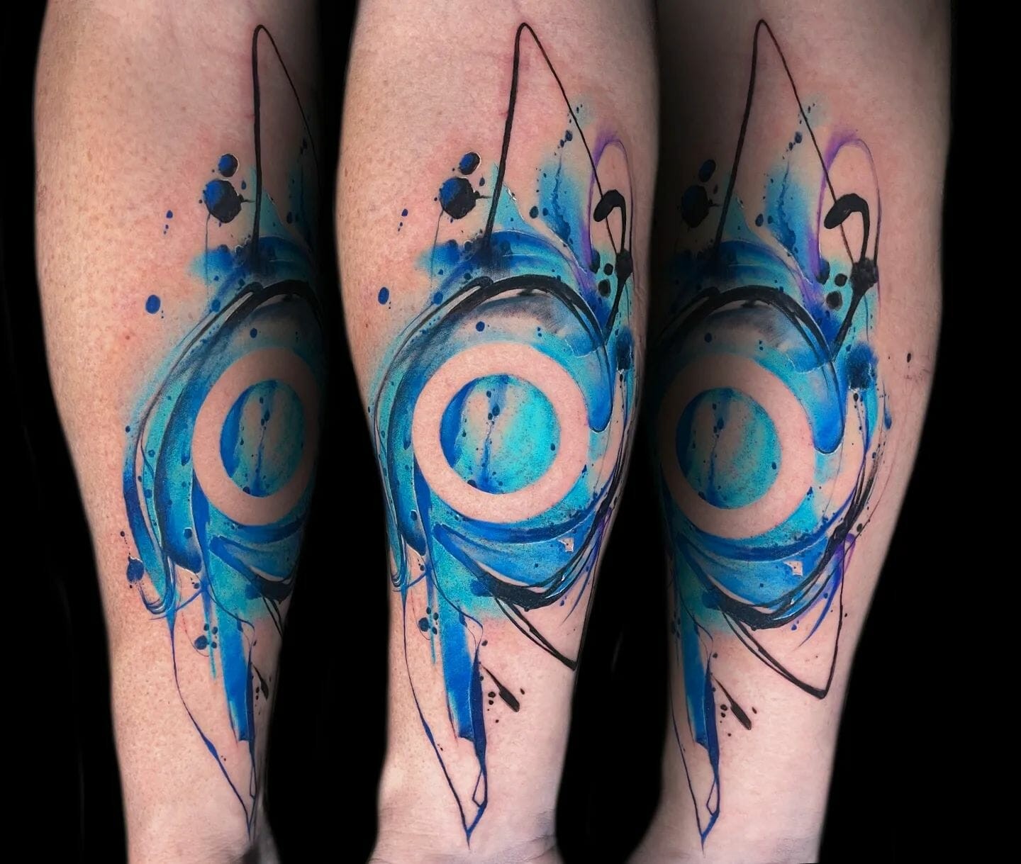 Blue Circle Tattoo