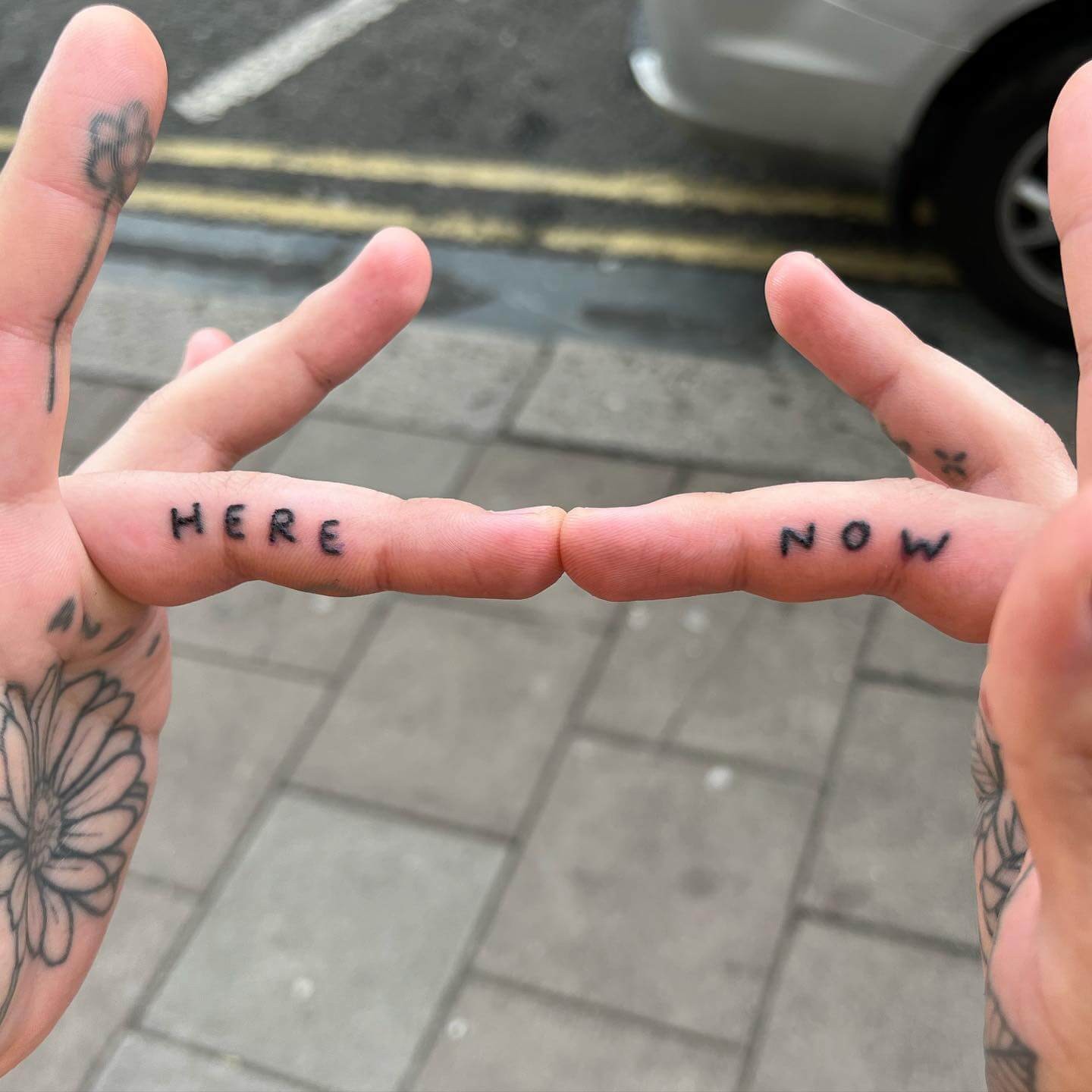 Handwriting Finger Tattoo