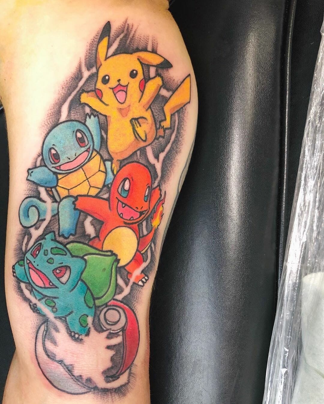 Pokemon Cartoon Tattoos