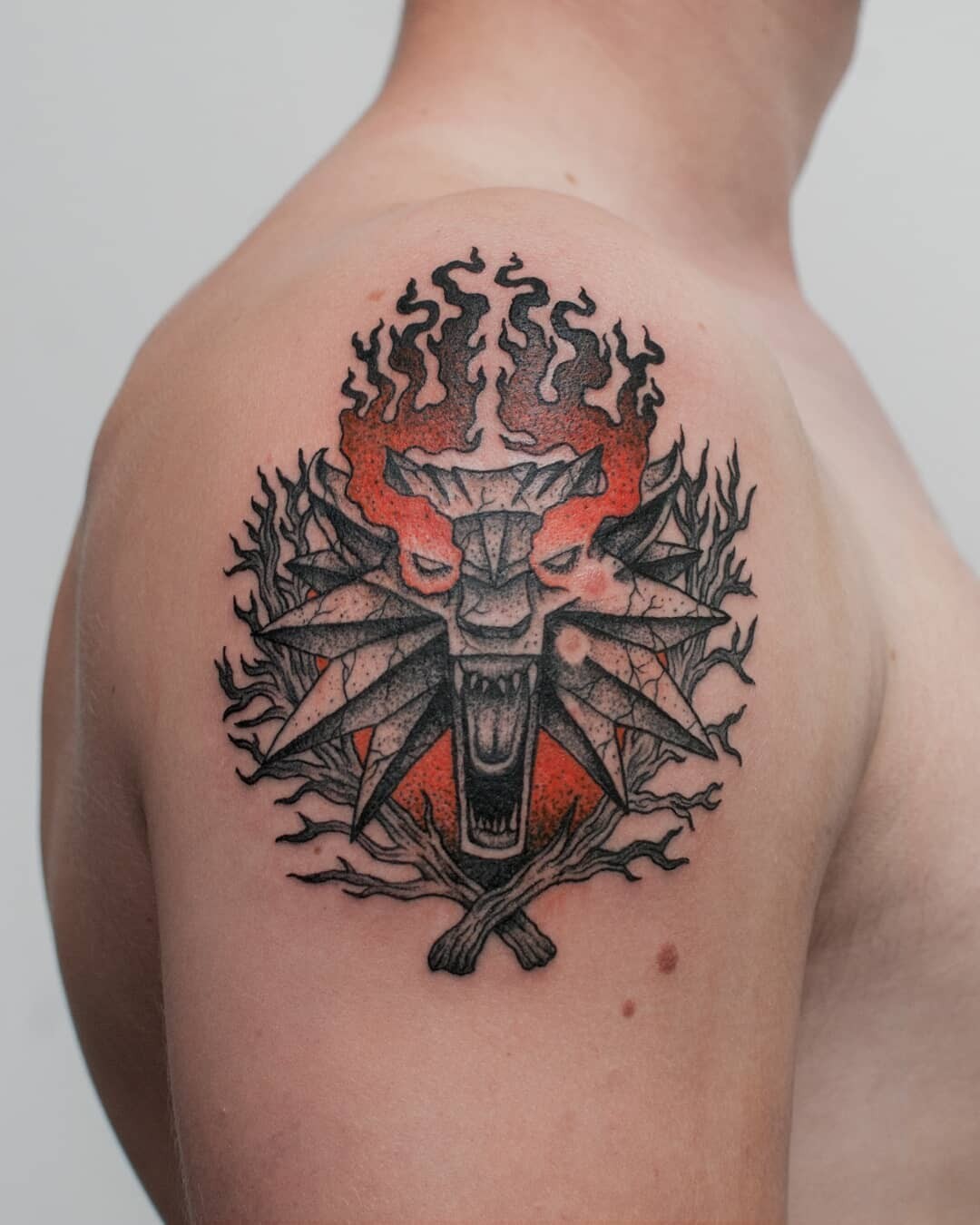 Witcher Tattoo Shoulder Placement