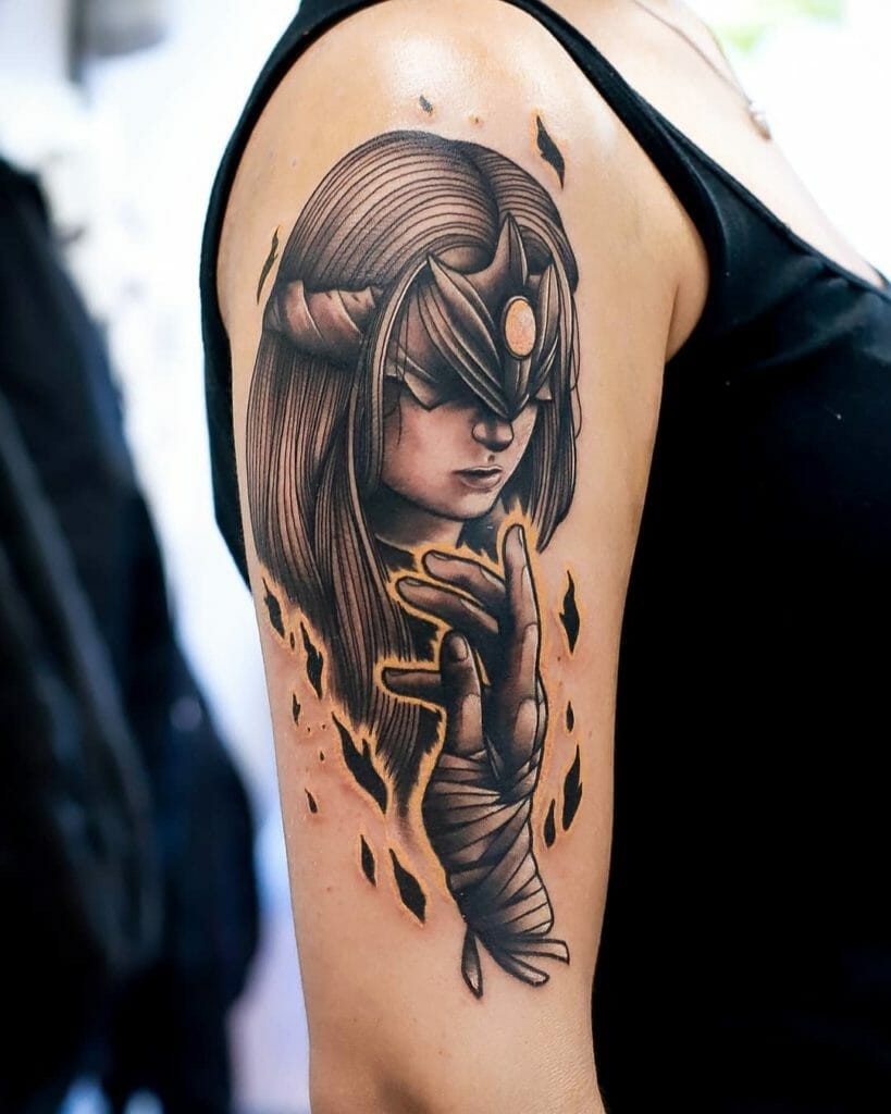 Realistic Dark Souls Tattoo