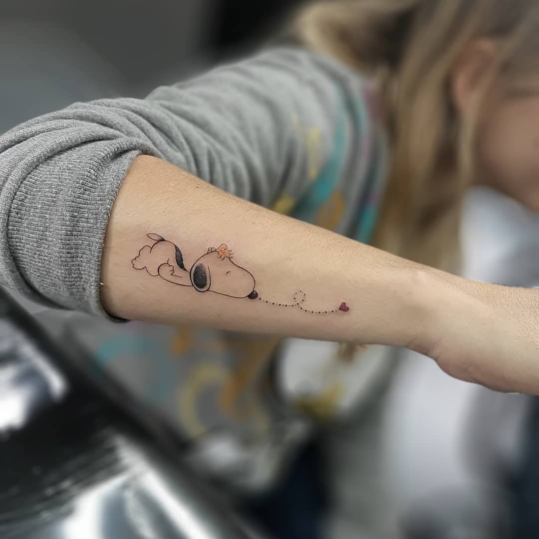 Lovely Snoopy Tattoo