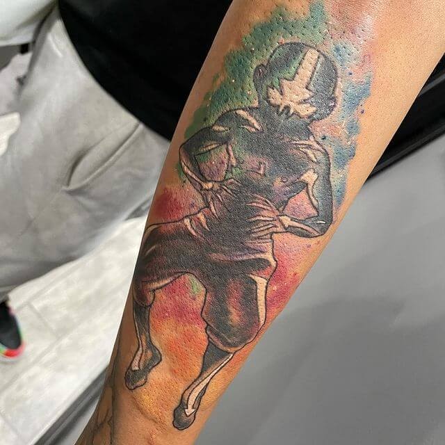 Aang’s Avatar State Tattoo