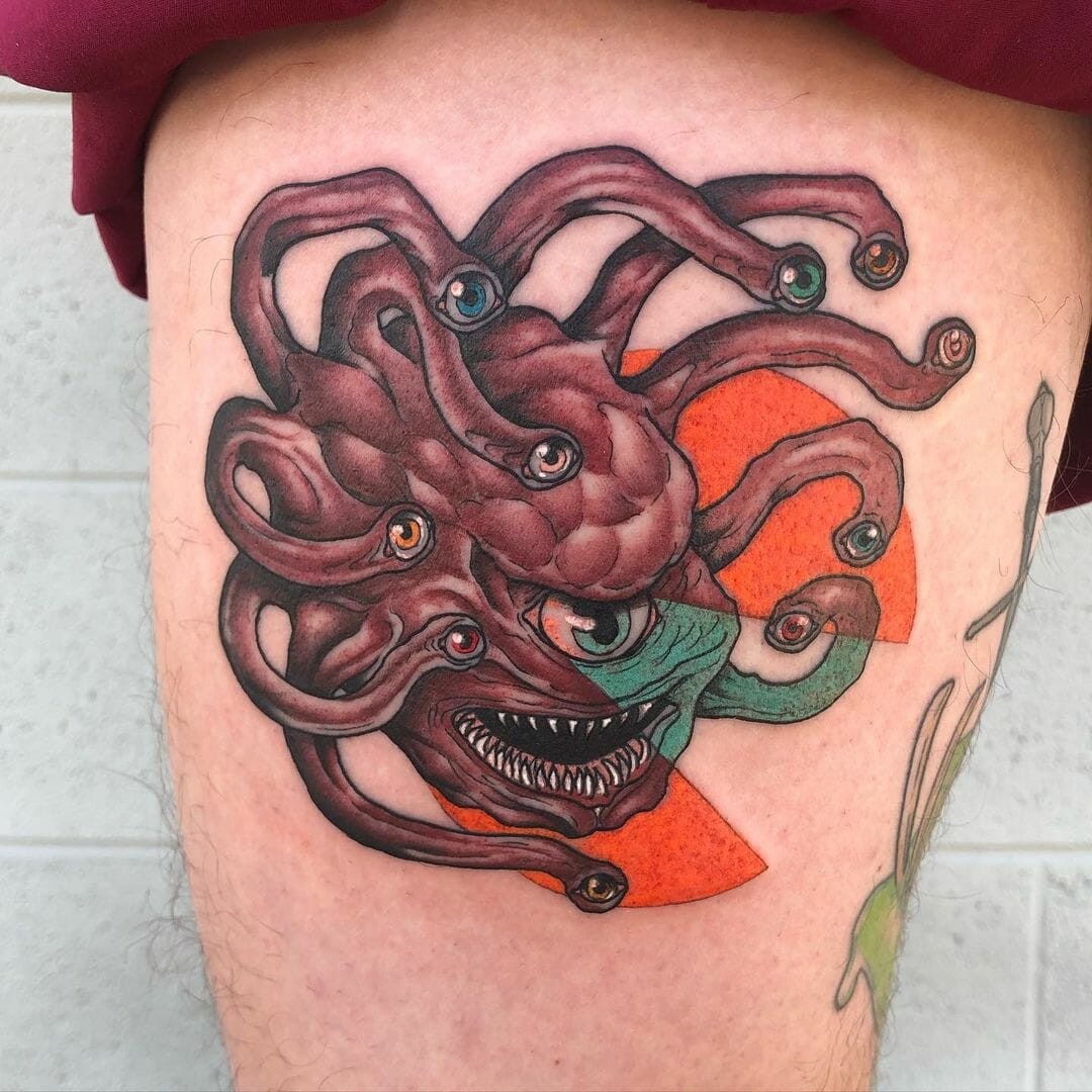 Colourblock Beholder Tattoo