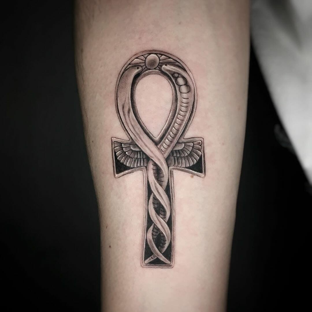 Ankh Arm Tattoo