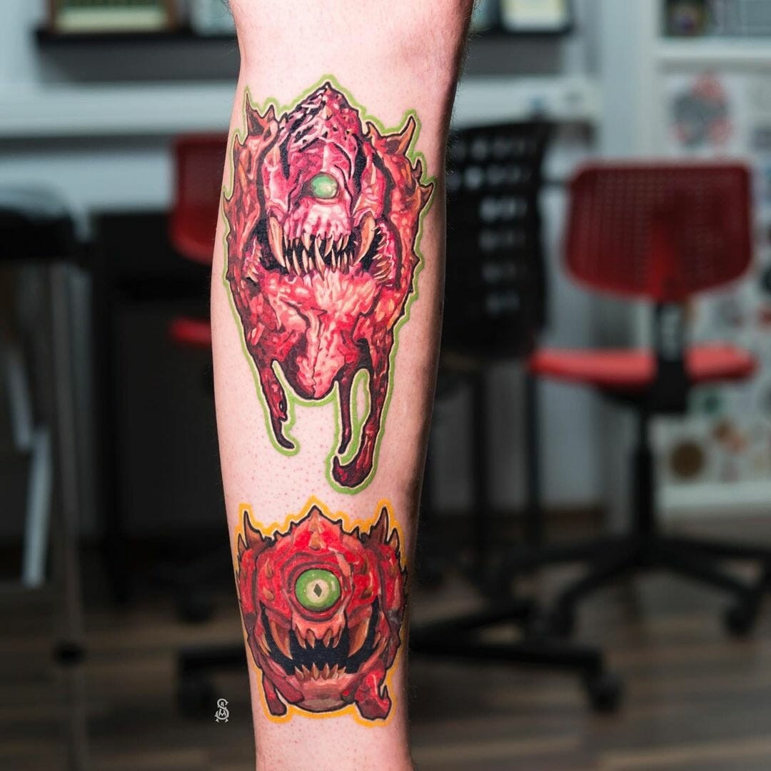 Doom Cacodemon Tattoo