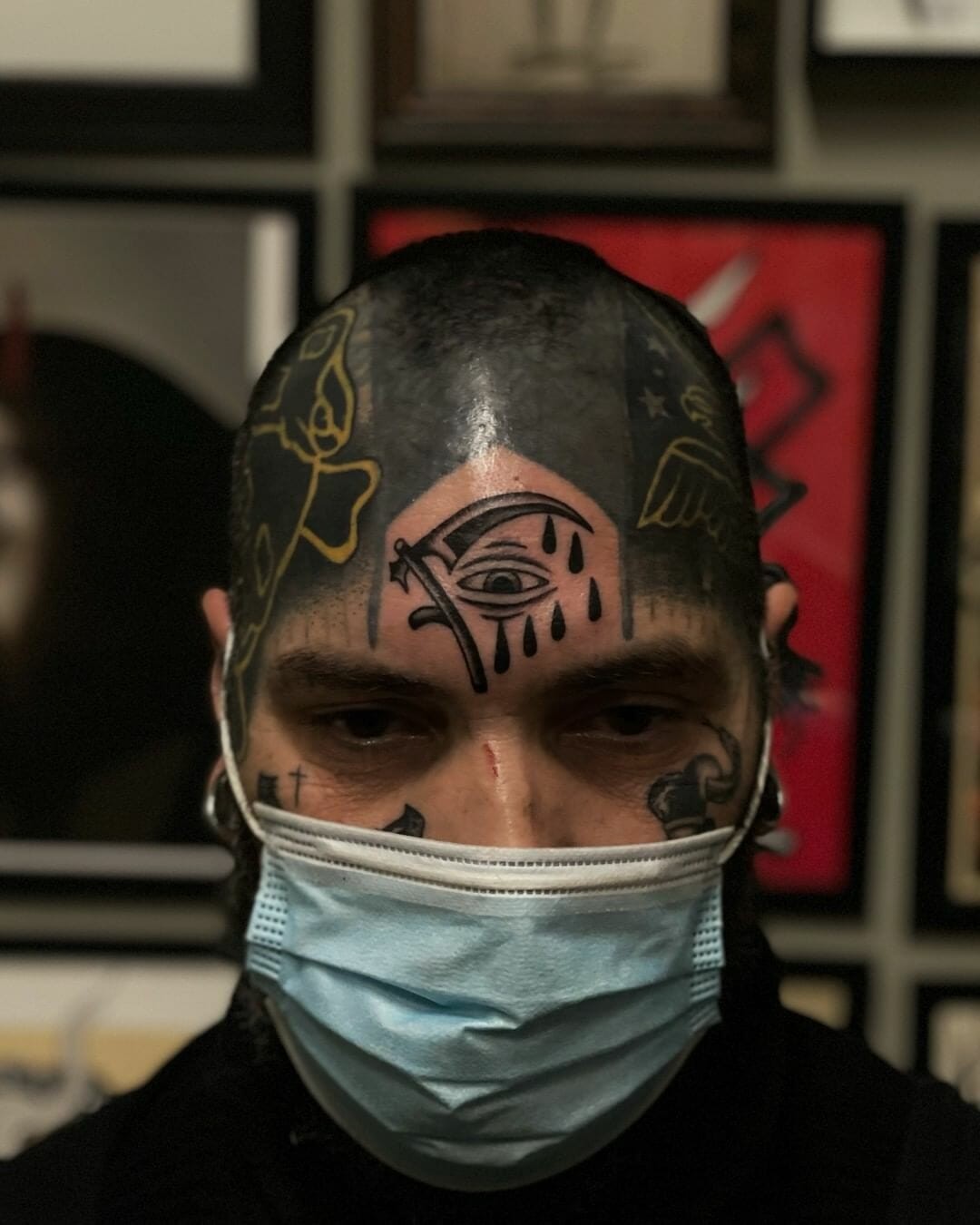 Third Eye Forehead Tattoo