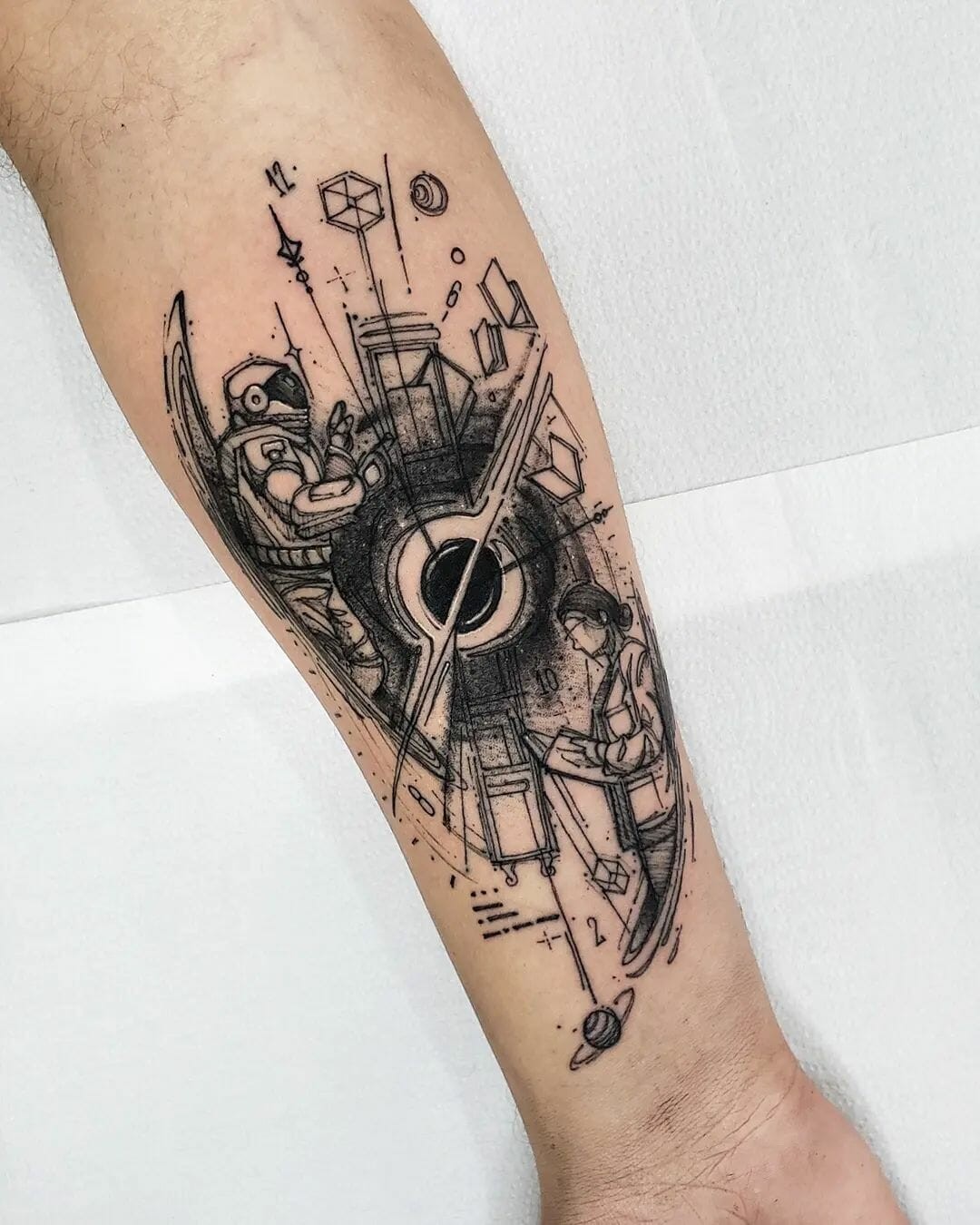 Interstellar Inspired Outer Space Tattoo Designs