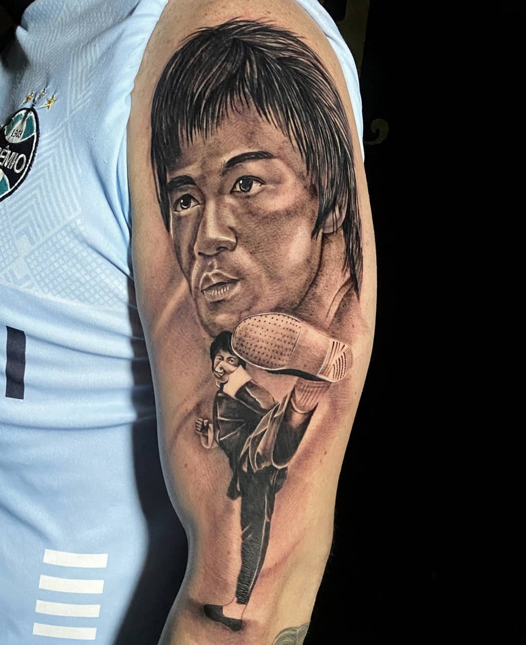 Bruce Lee Arm Tattoo