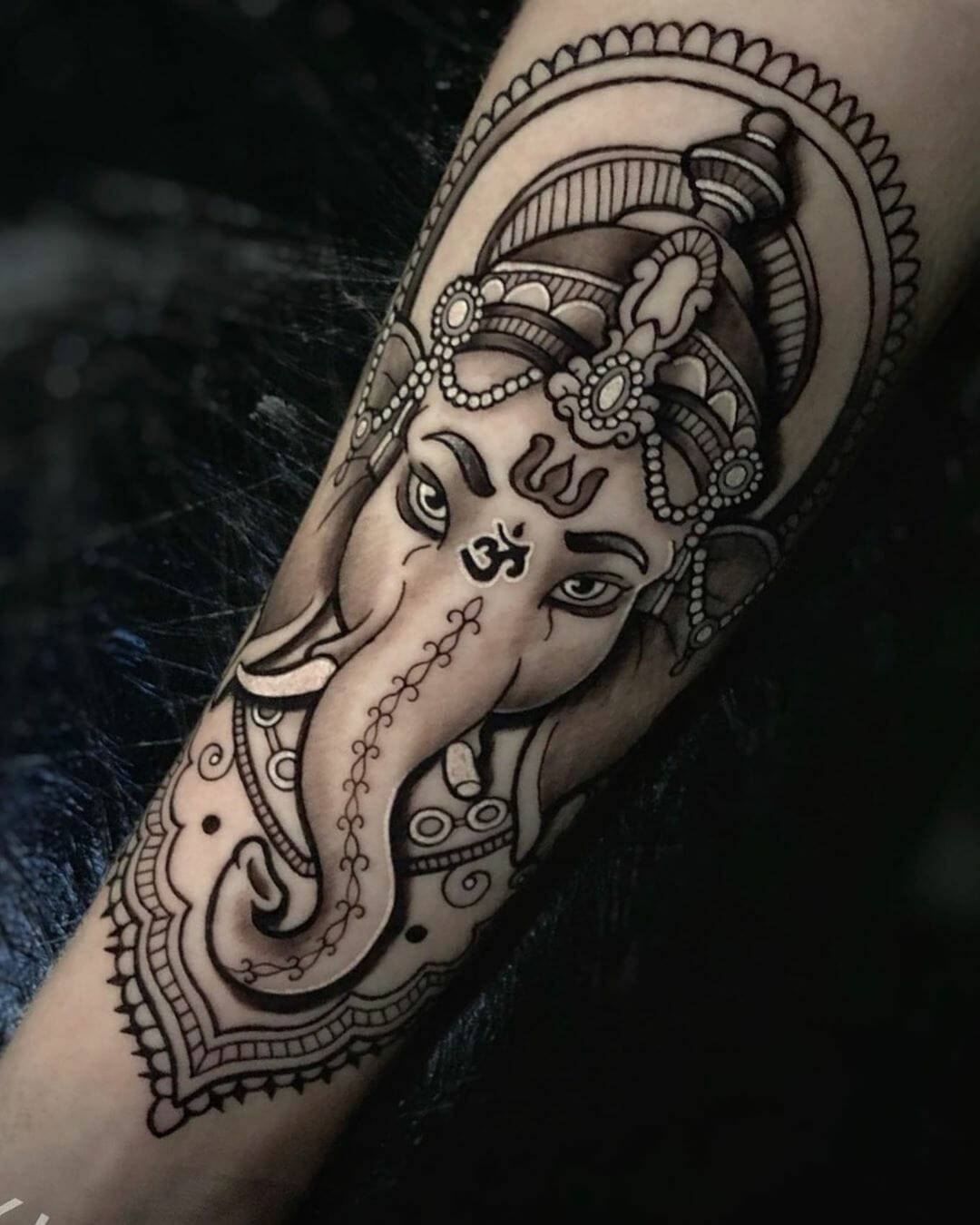 Ganesha Tattoo On Arm