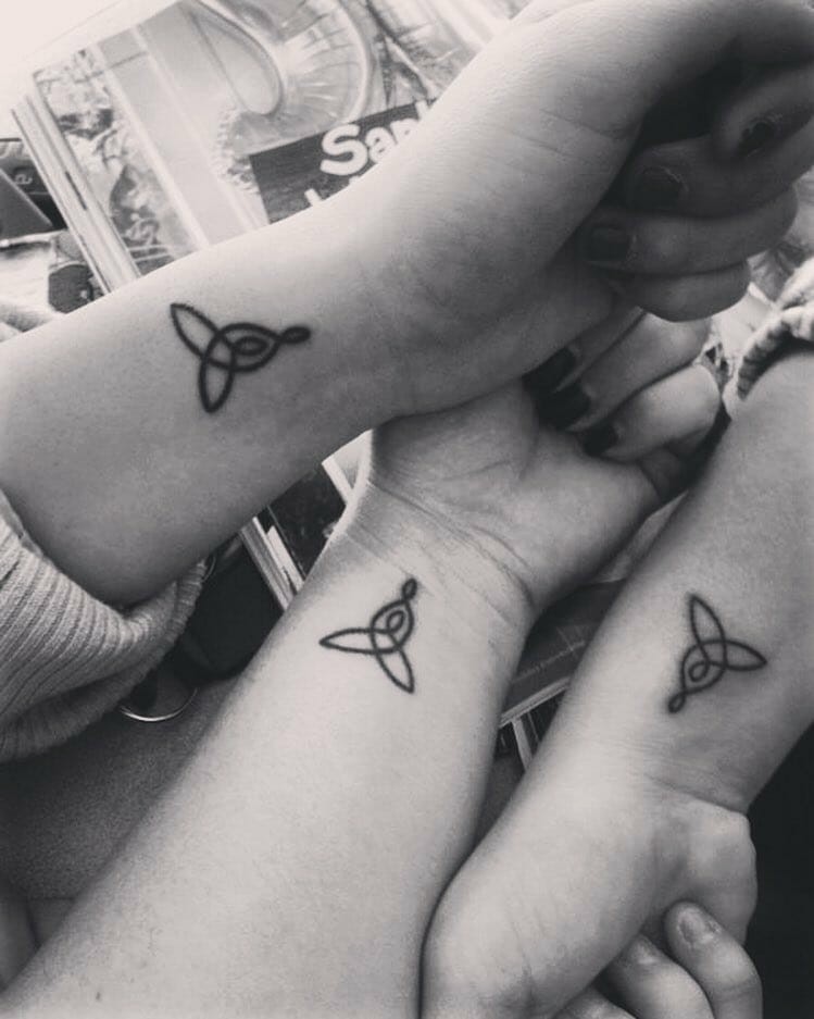 Matching Best Friend Tattoo for 3 Best Friends