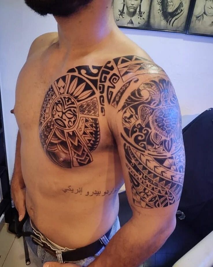 Aztec Tribal Tattoo