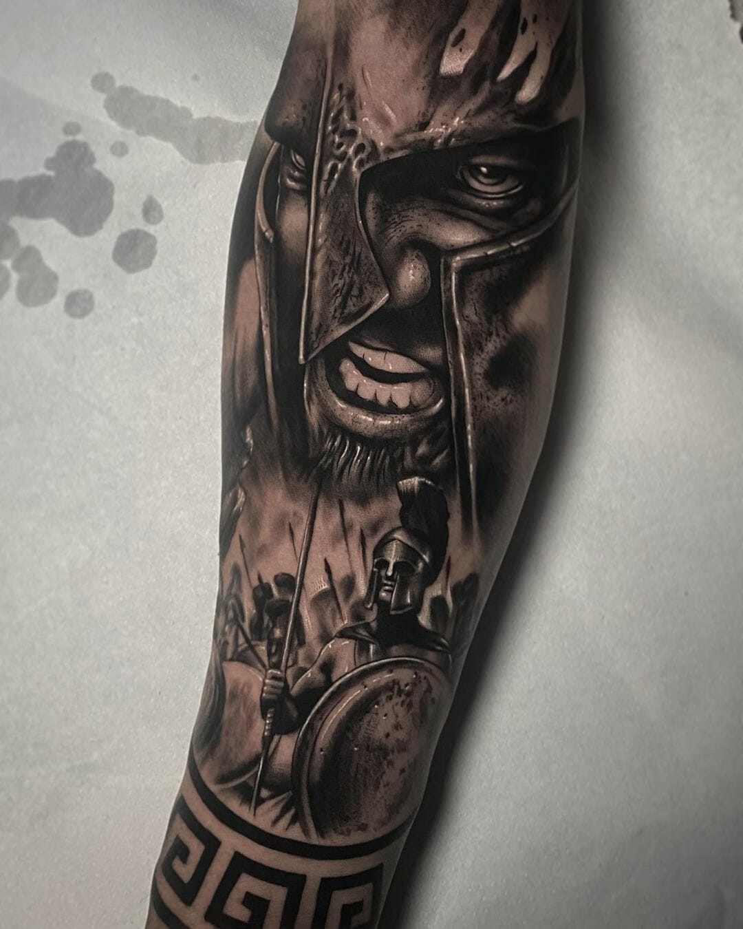 King Leonidas 1 Tattoo Sleeve